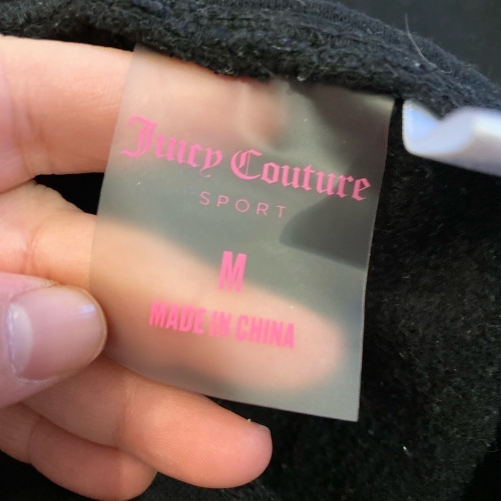 Juicy Couture black jogger sweatpants velour - Picture 5 of 5